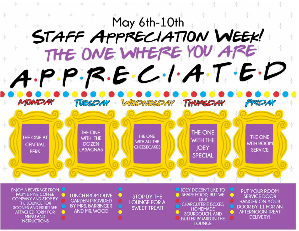 Staff Appreciation - Meridian Elementary School PTSA | Kent, WA